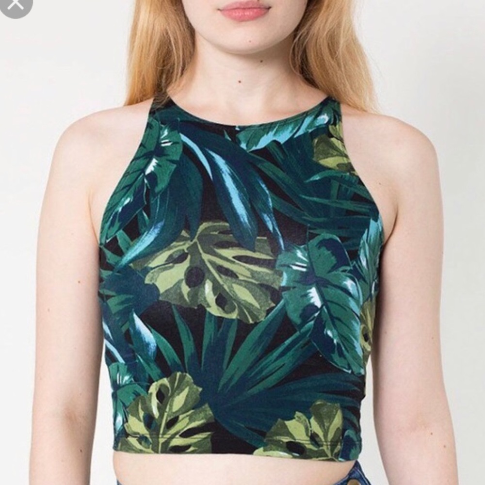 American Apparel leaves crop top
